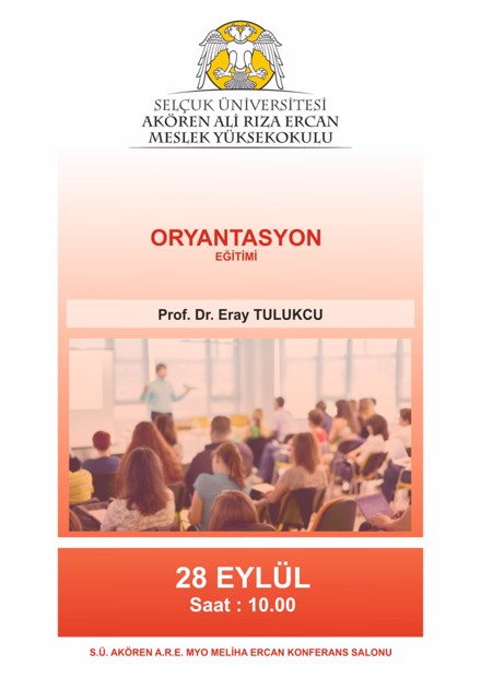 Ali Rıza Ercan MYO'da Oryantasyon Toplantısı Düzenlendi